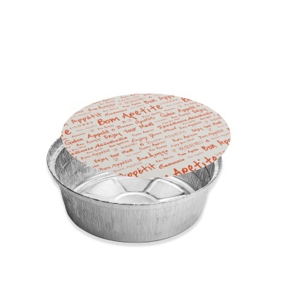 Formas Alumínio Redonda 1400 ml (1420) c/ Tampa - (Pack 25 / Pack 100)