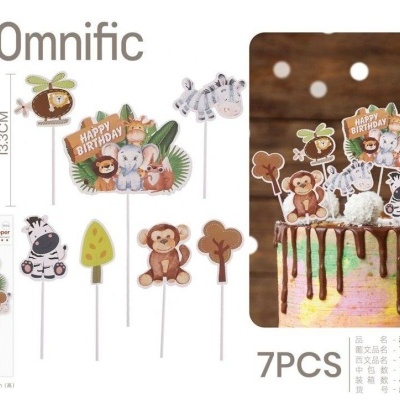 Topper Bolo 7 Pçs. Selva und.