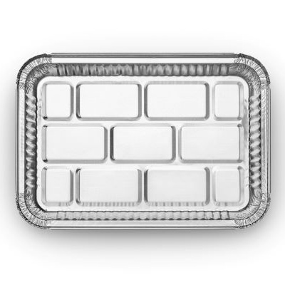 Formas Alumínio Retangular 2100 ml (P0) c/ Tampa (Pack 25 / Pack 100) Unid.