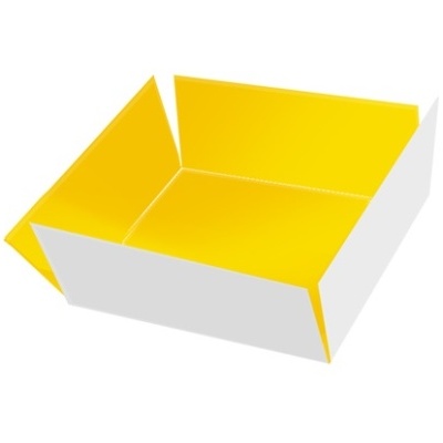 Caixa para doces/9 brigadeiros 14,5X14,5X3,5 C/janela - Pack 5 unidades