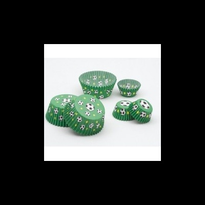 Forma Plissada Cake Futebol Pequeno 3x2cm 100 und. -