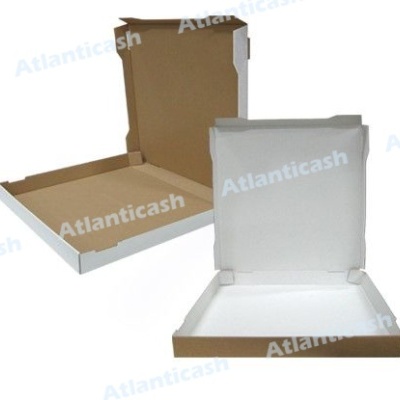 Caixa Pizza cartão micro 26 x 26 x 4,2 cm.( 100 Und.)