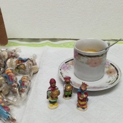 Brindes Porcelana  3 Rei Magos (3 unidades)