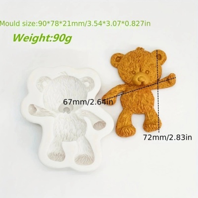 Molde Silicone (Urso) und.