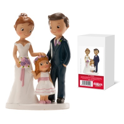 Dekora - NOIVO "COM MENINA" 16 CM