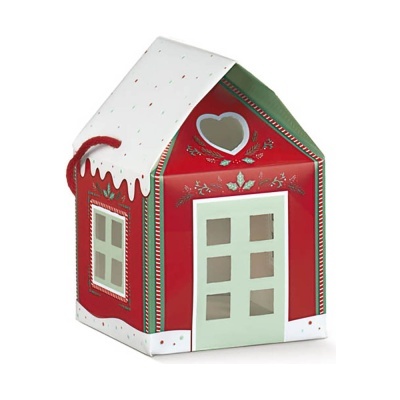 Caixa PANETONE CASINHA COM CORDÃO Pq. - und.