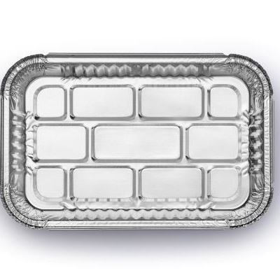 Formas Alumínio Retangular 1480 ml (P0) c/ Tampa - (Pack 25 und./ 100 Und.)