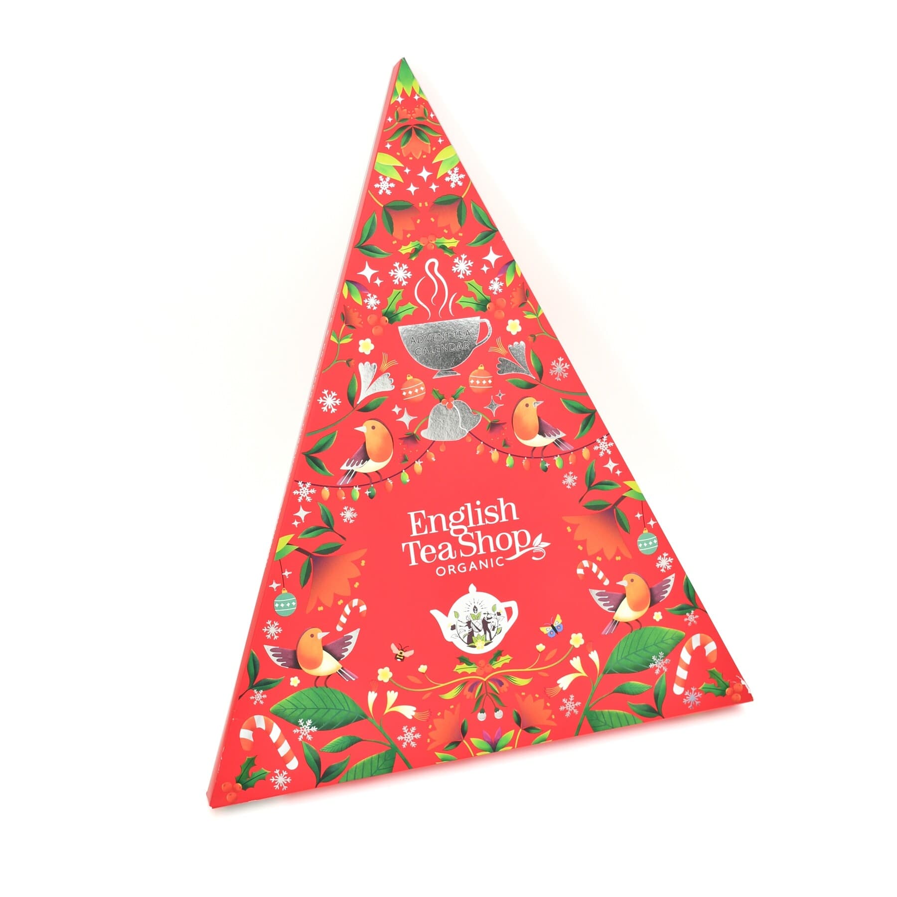 Calendário Advento Triangular Vermelho 25 Saquetas Chá Bio - English Tea Shop Calendário Advento Triangular Vermelho 25 Saquetas Chá Bio - English Tea Shop