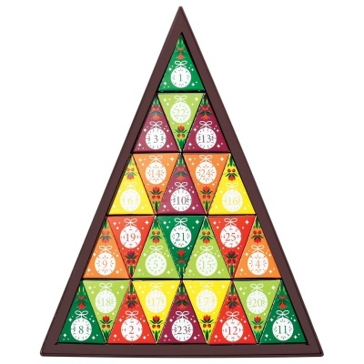 Calendário Advento Triangular Verde 25 Saquetas Chá Bio - English Tea Shop