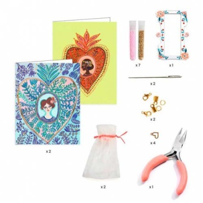 Constrói 2 Pulseiras (Miyuki e Corações) - Djeco