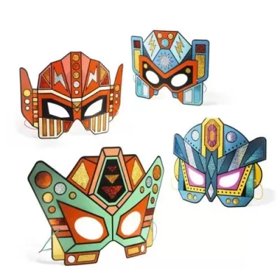 Super Robots - Máscaras para Decorar - Djeco
