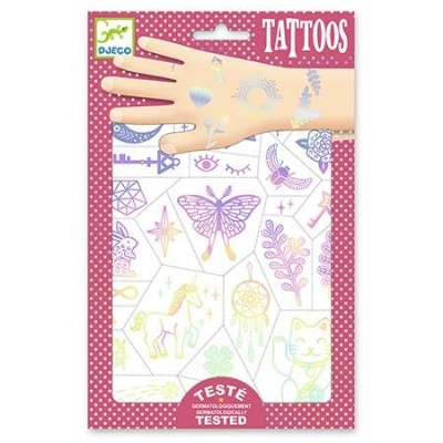 Tatuagens para Crianças Iridescentes Amuleto da Sorte - Djeco Arts & Crafts