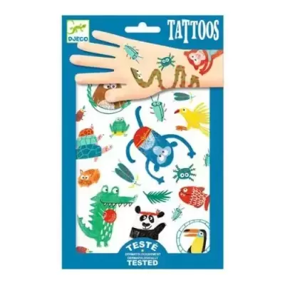 Tatuagens para Crianças - Animais - Djeco Arts & Crafts