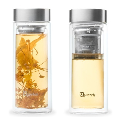 Copo de Vidro para Chá Reutilizável Teamug 320ml - Qwetch