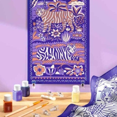 Atelier 10 Pintura em Seda Felinos - Djeco Arts & Crafts