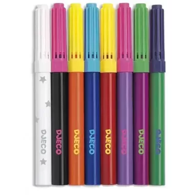 Conjunto de 10 Canetas de Feltro Mágicas - Djeco Arts & Crafts