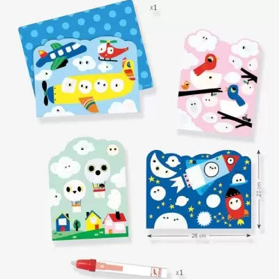 Jogo de Colorir com Água - Escondido No Céu - Djeco