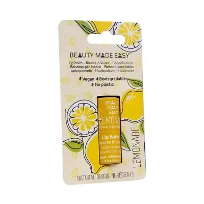 Bálsamo Labial Vegano em Tubo de Papel (Limonada) Beauty Made Easy