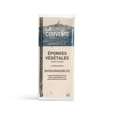 Esponjas Vegetais Biodegradáveis para a Loiça x 3 - La Corvette