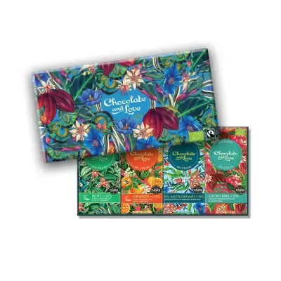 Gift Box Chocolate Vegan Biológico Blue Oasis - Chocolate & Love