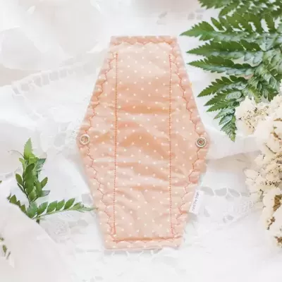 Penso Menstrual Reutilizável Fluxo Moderado (Pêssego) – Mind the Trash