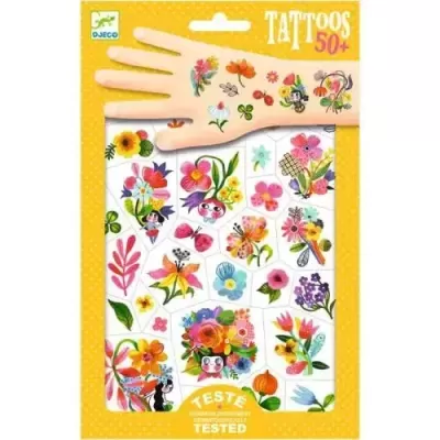 Tatuagens para Crianças - Aqua Flor - Djeco Arts & Crafts