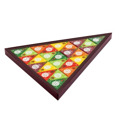 Calendário Advento Triangular Verde 25 Saquetas Chá Bio - English Tea Shop