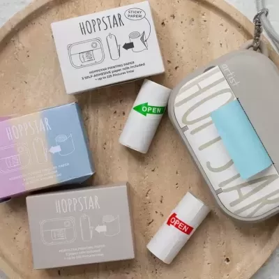 Recarga de Papel Fotográfico Adesivo Colorido x3 - Hoppstar