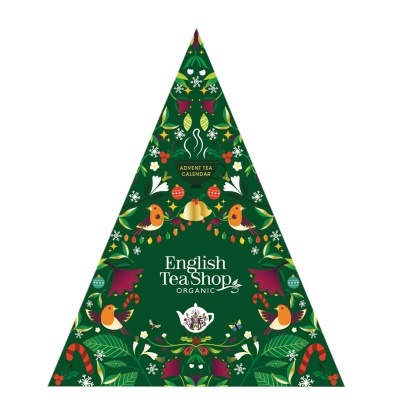Calendário Advento Triangular Verde 25 Saquetas Chá Bio - English Tea Shop