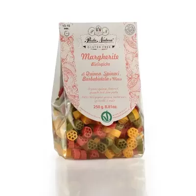 Massa Margherite Vegetal Tricolor Sem Glúten Biológica 250g