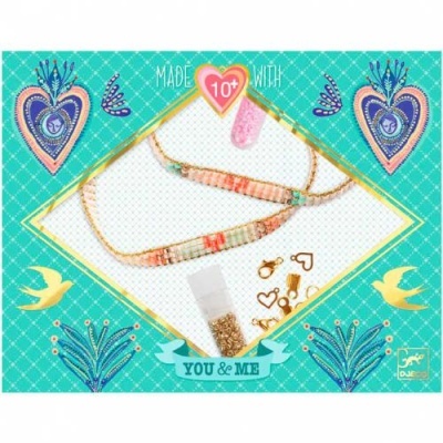 Constrói 2 Pulseiras (Miyuki e Corações) - Djeco