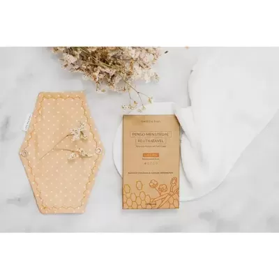 Penso Menstrual Reutilizável Fluxo Ligeiro (Pêssego) – Mind the Trash