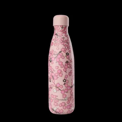 Garrafa Térmica Flowers Rosa 500ml - Qwetch