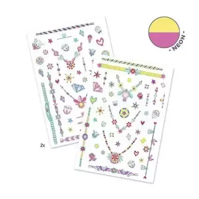 Tatuagens para Crianças - Jóias da Jenni (efeito néon) - Djeco Arts & Crafts