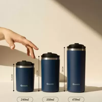 Copo Térmico Areia 240ml - Qwetch