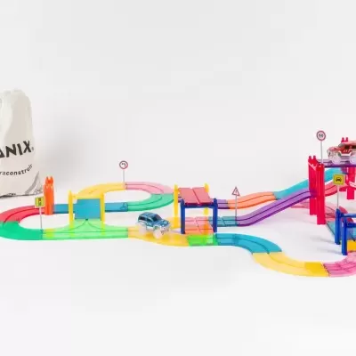 Imanix Pista Speedway 50 Peças Magnéticas Braintoys