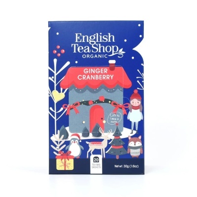 Ginger Cranberry Chá Natal com dedicatória 20 Saquetas - English Tea Shop