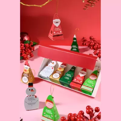 Christmas Tree Bonecos Chá Natal 10 Pirâmides - English Tea Shop