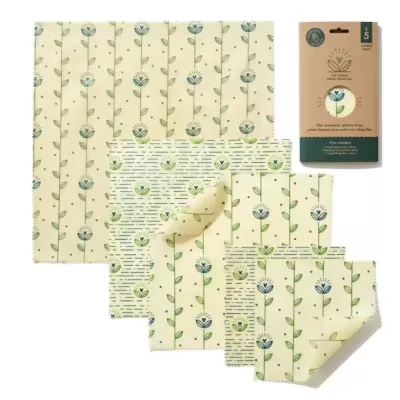Food Wrap Vegano Harvest – 5 Combo Beeswax Wrap Co.