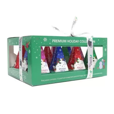 Holiday Prisma Verde Chá Natal 12 Pirâmides - English Tea Shop