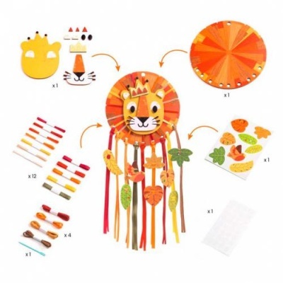 Jogo de Criar um Apanha Sonhos (Pequeno Leão) - Djeco Arts & Crafts