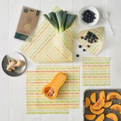Food Wrap Vegano – Keep it fresh – 5 Combo Beeswax Wrap Co.