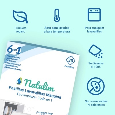 Pastilhas para a Máquina da Loiça 6 em 1 - Natulim