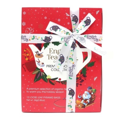 Holiday Prisma Vermelho Chá Natal 12 Pirâmides - English Tea Shop