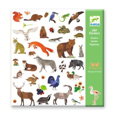 Autocolantes Fauna x 160 - Djeco Arts & Crafts