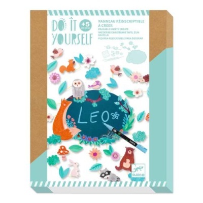 Quadro Reutilizável e Autocolantes Na Floresta - Djeco Arts & Crafts