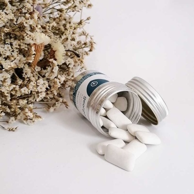 Pastilha Elástica Hortelã-pimenta (30 pastilhas) - Georganics