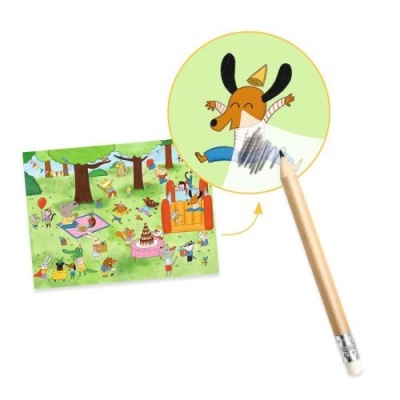 Hora da Festa! 100 Decalques e 3 Cenários - Djeco Arts & Crafts