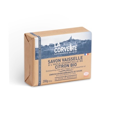 Sabão para a Loiça (Sabão de Marselha com Limão) 200g - La Corvette