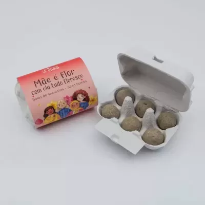 Mãe é Flor - Bombas de Sementes